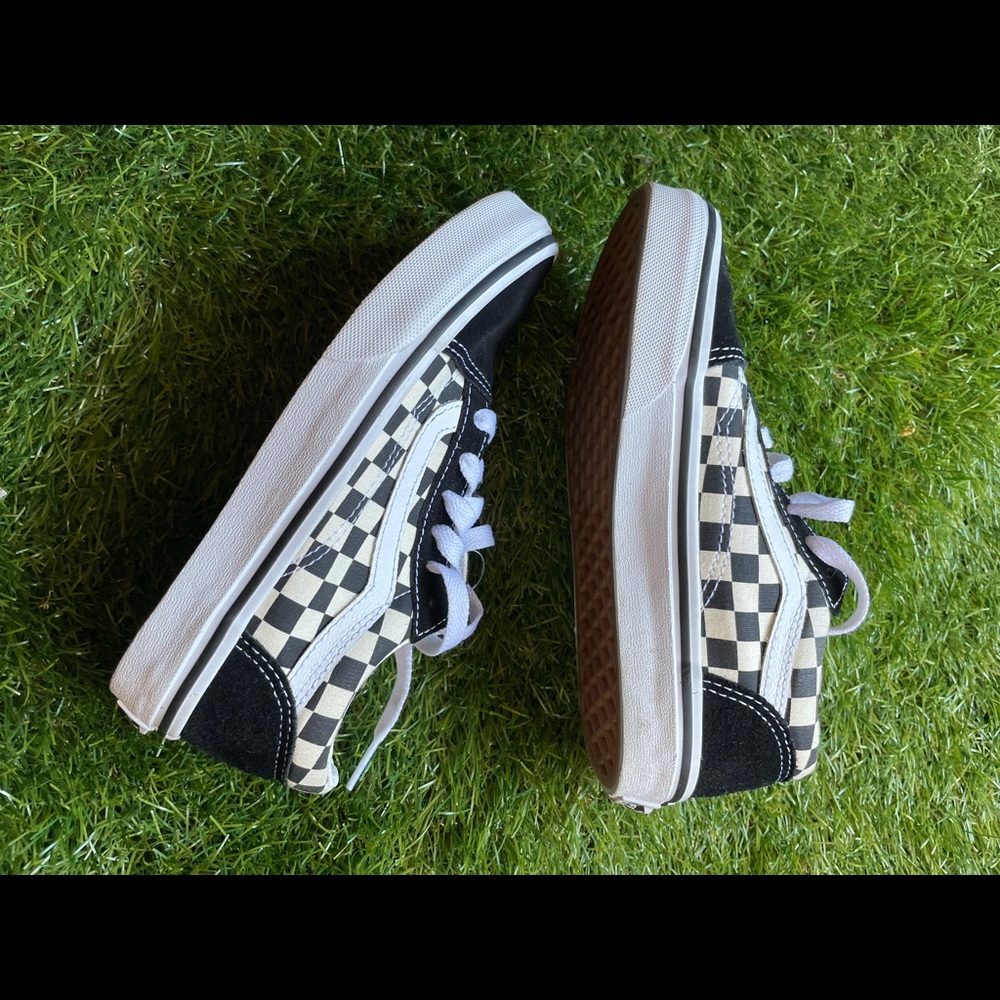 Vans Kids check old skool sneakers